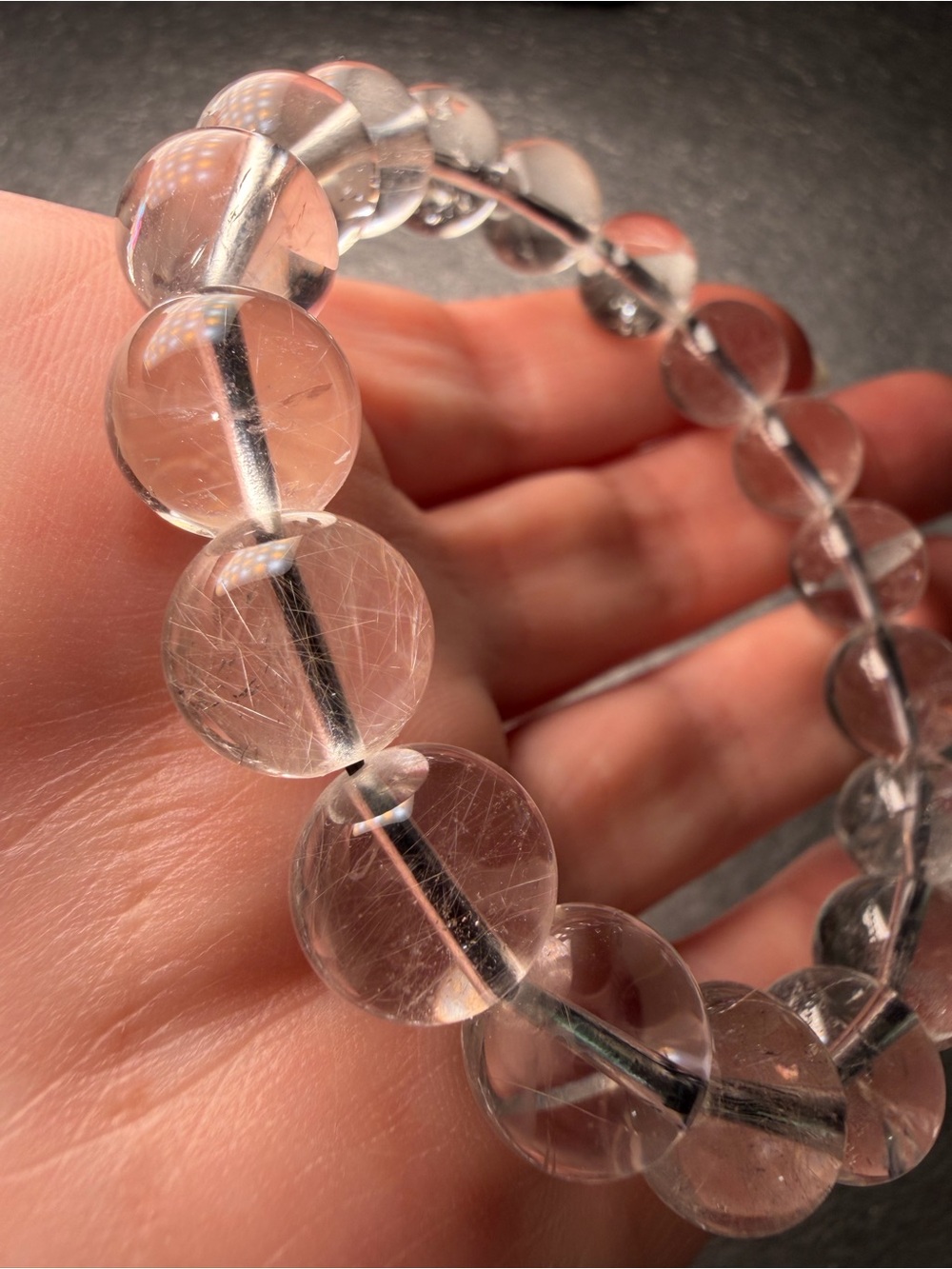 Powerful 11MM Brookite Natural Crystal Bracelet